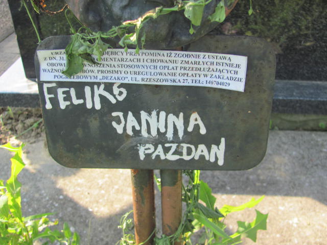 Janina Pazdan Dębica - Grobonet - Wyszukiwarka osób pochowanych