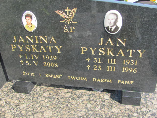 Janina Pyskaty 1939 Dębica - Grobonet - Wyszukiwarka osób pochowanych