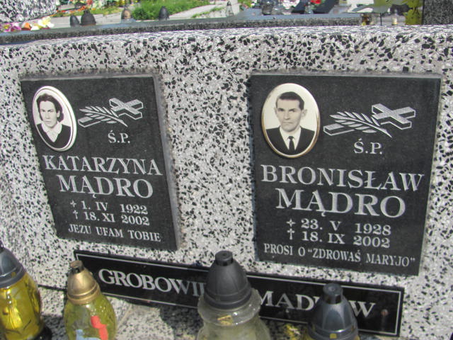 Katarzyna Mądro 1922 Dębica - Grobonet - Wyszukiwarka osób pochowanych