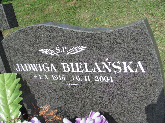 Jadwiga Bielańska 1916 Dębica - Grobonet - Wyszukiwarka osób pochowanych