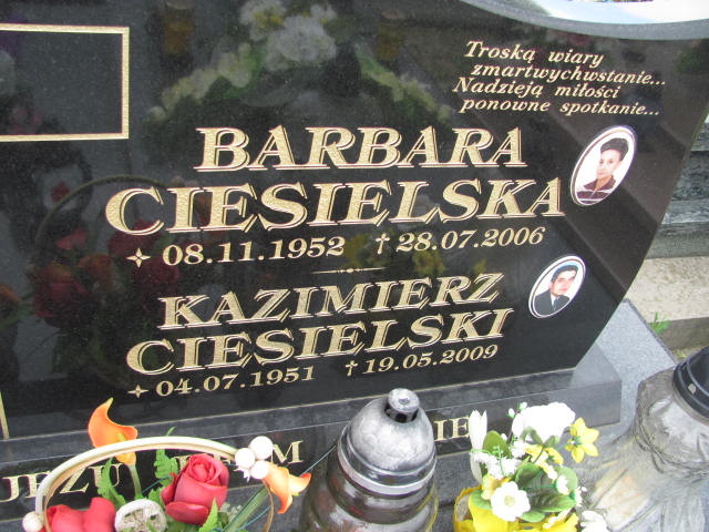 Barbara Ciesielska 1952 Dębica - Grobonet - Wyszukiwarka osób pochowanych