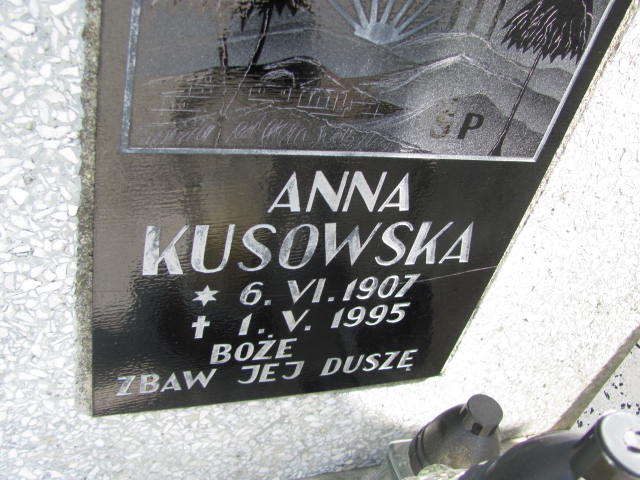 Anna Kusowska 1907 Dębica - Grobonet - Wyszukiwarka osób pochowanych