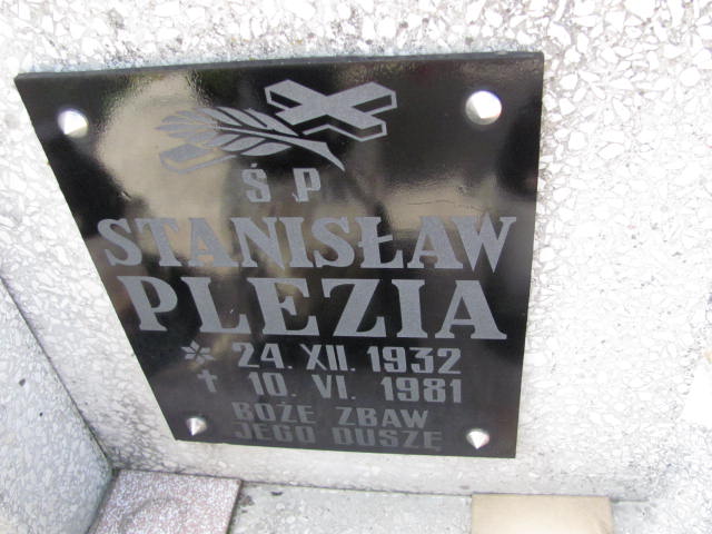 Stanisław Plezia 1932 Dębica - Grobonet - Wyszukiwarka osób pochowanych