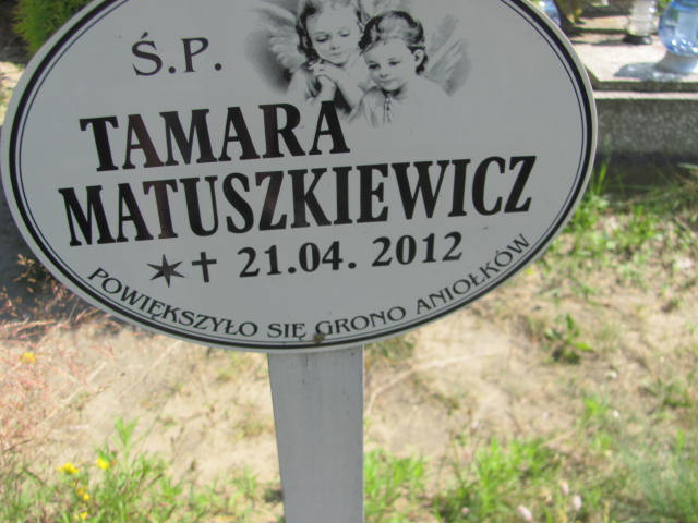 Tamara Matuszkiewicz 2012 Dębica - Grobonet - Wyszukiwarka osób pochowanych