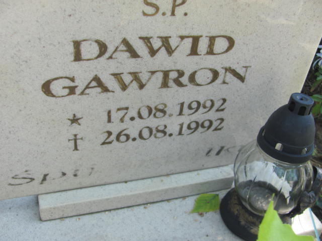 Grób Dawid Gawron