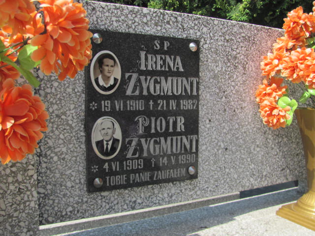 Irena Zygmunt 1910 Dębica - Grobonet - Wyszukiwarka osób pochowanych