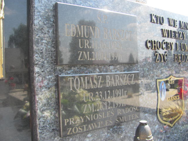 Edmund Barszcz 1923 Dębica - Grobonet - Wyszukiwarka osób pochowanych