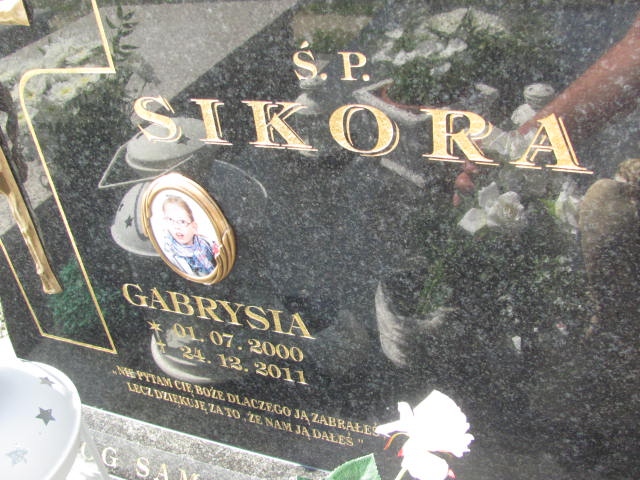 Gabriela Sikora 2000 Dębica - Grobonet - Wyszukiwarka osób pochowanych