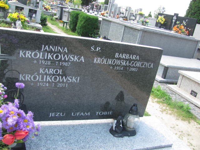 Barbara Królikowska Gorczyca 1953 Dębica - Grobonet - Wyszukiwarka osób pochowanych