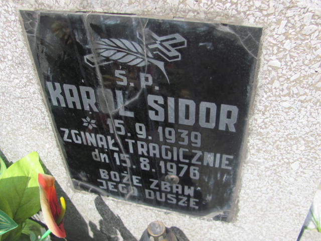 Karol Sidor 1939 Dębica - Grobonet - Wyszukiwarka osób pochowanych