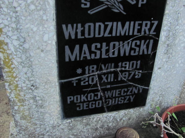 Włodzimierz Masłowski 1901 Dębica - Grobonet - Wyszukiwarka osób pochowanych