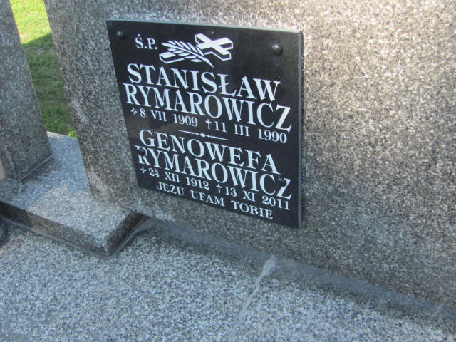 Genowefa Rymarowicz 1912 Dębica - Grobonet - Wyszukiwarka osób pochowanych