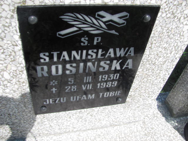 Bożena Rosińska 1953 Dębica - Grobonet - Wyszukiwarka osób pochowanych