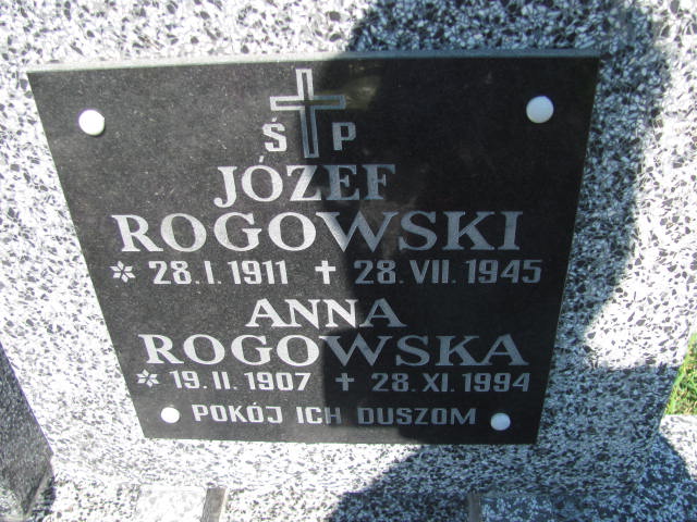 Józef Rogowski 1911 Dębica - Grobonet - Wyszukiwarka osób pochowanych