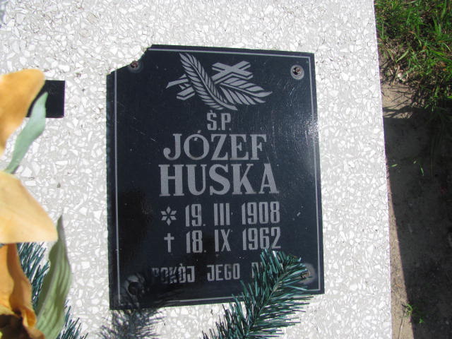 Józef Huska 1908 Dębica - Grobonet - Wyszukiwarka osób pochowanych
