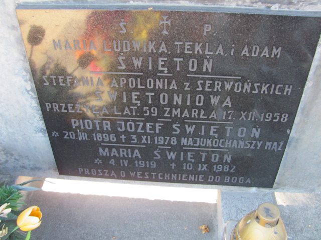 Adam Świętoń Dębica - Grobonet - Wyszukiwarka osób pochowanych