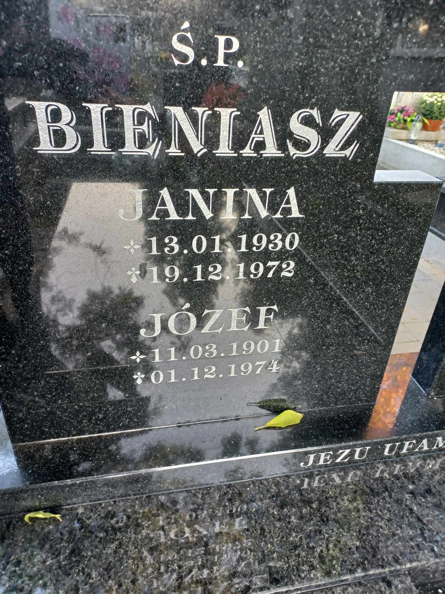 Grób Janina Bieniasz