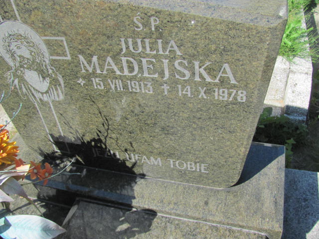 Julia Madejska 1913 Dębica - Grobonet - Wyszukiwarka osób pochowanych