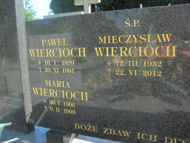 Stefan Wiercioch 1933 Dębica - Grobonet - Wyszukiwarka osób pochowanych