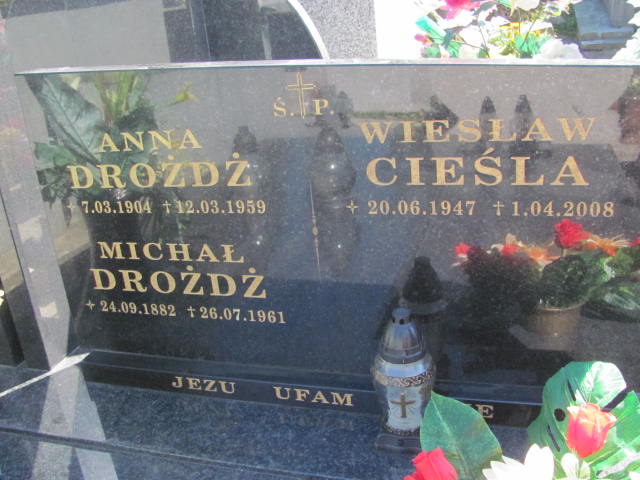 Józef, Wiesław Cieśla 1947 Dębica - Grobonet - Wyszukiwarka osób pochowanych