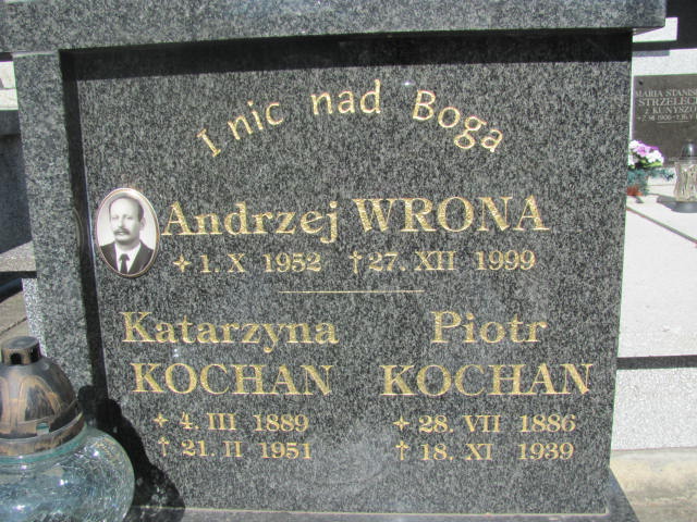 Andrzej Wrona 1952 Dębica - Grobonet - Wyszukiwarka osób pochowanych