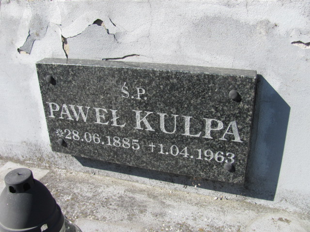 Paweł Kulpa 1885 Dębica - Grobonet - Wyszukiwarka osób pochowanych