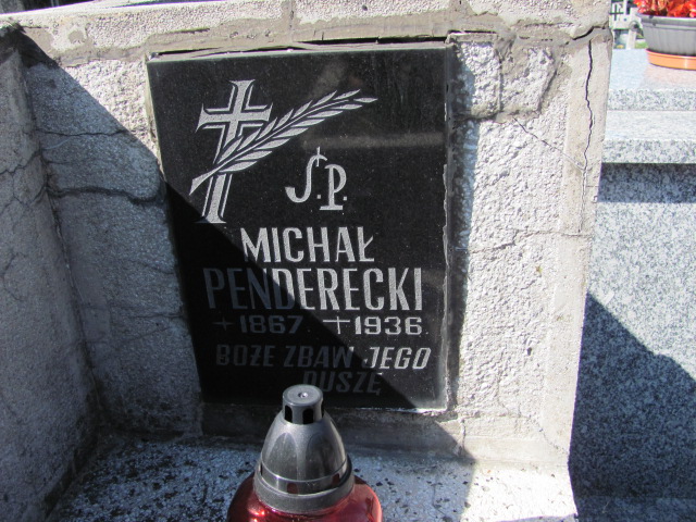 Michał Penderecki 1867 Dębica - Grobonet - Wyszukiwarka osób pochowanych